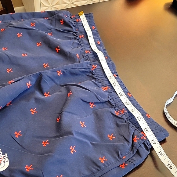 NWOT The North Face Elastic Waist Blue & Orange Athletic Gym Shorts Size Large - Picture 11 of 15